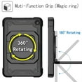 thumbnail image 4 of Epicgadget Case for Amazon Fire 7 Tablet 7” Display (12th Generation,2022 Release) Hybrid Shockproof 360 Rotating Multi-Functional Ring Stand Case with Shoulder Strap Kid-friendly (Black/Black), 4 of 5