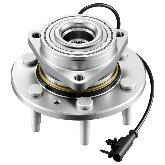 VEVOR Front Wheel Bearing & Hub Assembly Fit for 2007-2013 Chevy Silverado 1500 4WD Avalanche GMC Sierra 1500 Cadillac Escalade EXT 2007-2014 Tahoe OEM 515096, Wheel Bearing Hub Set with ABS Sensor