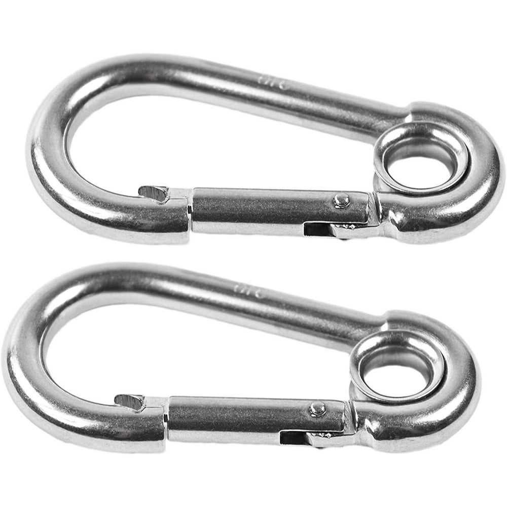 Marine City 316 Stainless Steel 3-1/2 Inches Carabiners/Clip Snap Hook ...