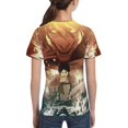 thumbnail image 4 of Attack On Titan Kids T-Shirt 3d Printed Graphic T-Shirts Boys And Girls Short Sleeve Shirts For Youth Kids X-Small, 4 of 7