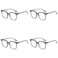 thumbnail image 1 of YWIYIUD 4PCS Vintage SquareShaped Blue Light Glasses Suitable for Adults and Teens Lightweight and Fashionable Computer Gaming Eyeglasses for EyeStrain Reliefing, 1 of 7