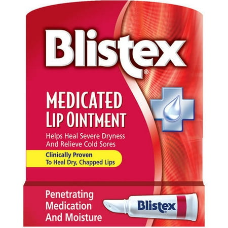 Blistex Medicated Lip Ointment, Relief For Chapped Lips, 1 stick, 0.21 (Best Product For Chapped Lips Uk)