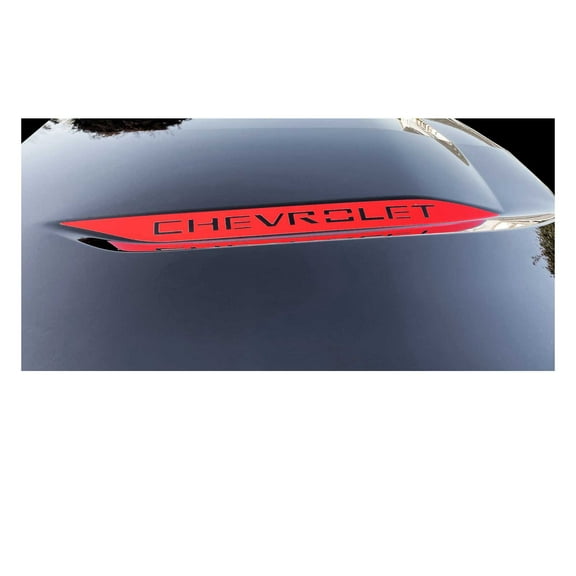 Chevy Silverado Red Hood Decals 2019-2026 Set of 2 GM Licensed