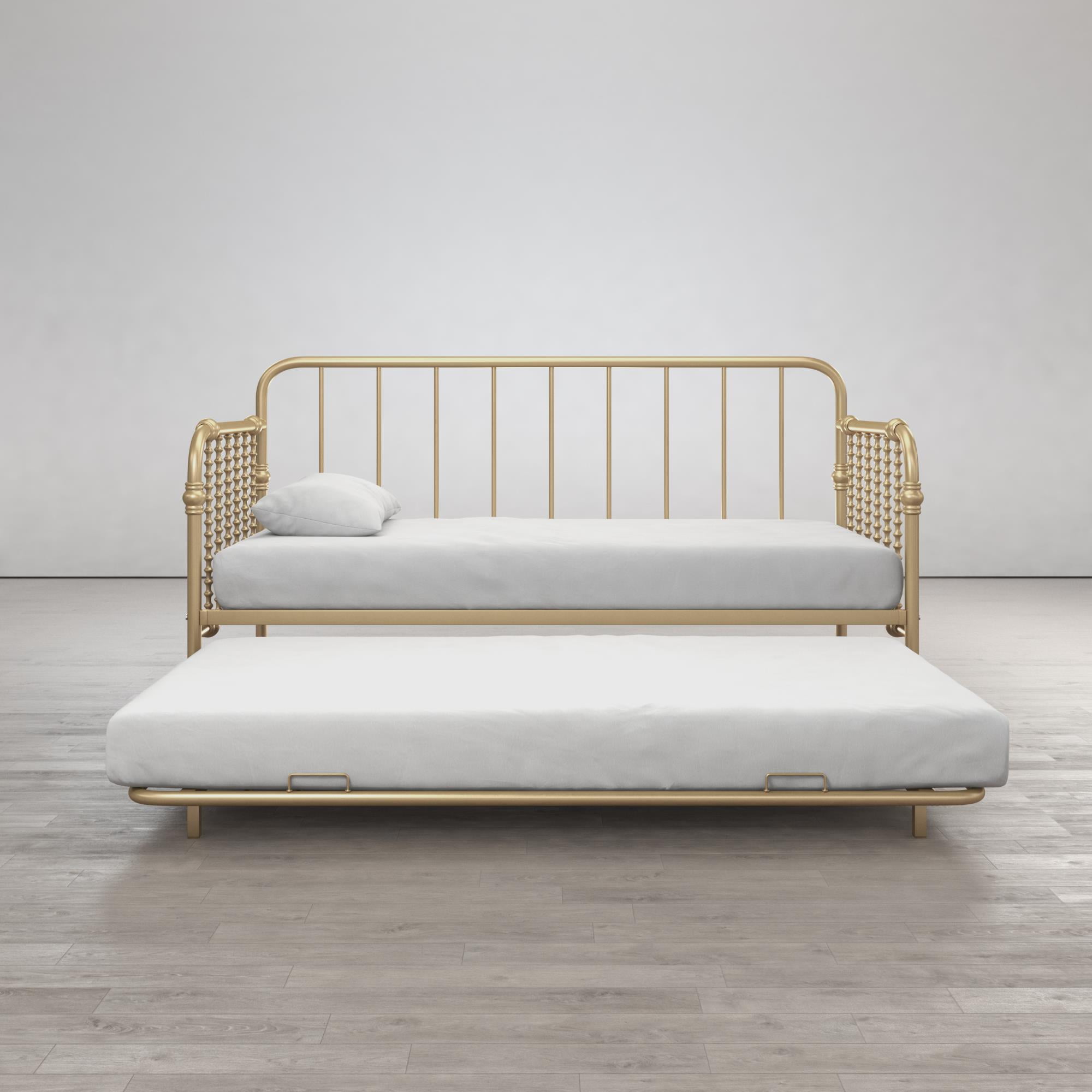 Little Seeds Monarch Hill Wren Metal Daybed with Trundle Twin, Gold
