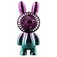 thumbnail image 2 of High Quality Fan 1 Set Blue Gradient Charging Cable Electroplating Handheld, 2 of 9