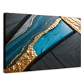 thumbnail image 1 of Cuadro Decorativo Canvas Revolution Abstracto Arroyos Dorados 90x60, 1 of 3