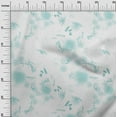 thumbnail image 3 of oneOone Cotton Poplin Twill Light Blue Fabric Abstract Sewing Material Print Fabric By The Yard 56 Inch Wide, 3 of 5
