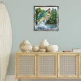 thumbnail image 4 of Stupell Industries Farmhouse Splashing Bass Fish Gray Floating Frame Canvas Art, 25 x 25, by LSR Design Studio, 4 of 8
