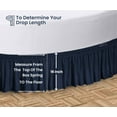 thumbnail image 5 of SGI Bedding Round Bed Skirt |Wrap Around Microfiber Bed Skirt | Fade Resistant, Wrinkle Free, Anti-static, Decorative, Extra Storage Space, Clutter-Free | 99" Diameter / 16" Drop, Navy Blue, 5 of 8