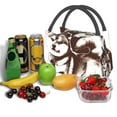 thumbnail image 3 of Yiaed Vintage Husky Dog Print Lunch box lunch bag Portable Insulated Lunch Box for Women Men Cooler Tote Bag with Front Pocket for Work Picnic Travel, 3 of 6