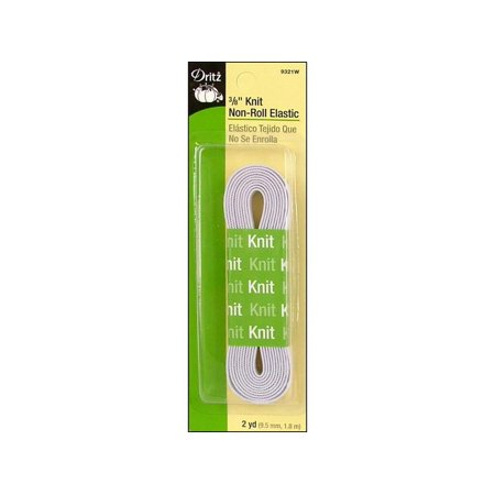 UPC: 0072879093216 | Dritz Non-Roll Knit Elastic 3/8 X2yd-White