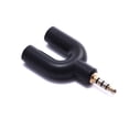 thumbnail image 4 of Miangastore 2PCS Y Splitter Cable Head 3.5 mm 1 Male to 2 Dual Female Audio Cable Head Y-shaped Conversion Computer Headset Audio Head for Phone Earphone Microphone Computer (Black), 4 of 8