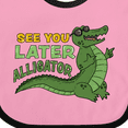 thumbnail image 4 of Inktastic See You Later Alligator with Black Sunglasses Boys or Girls Baby Bib, 4 of 4