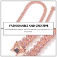 thumbnail image 4 of IFANLANDOR 1 Pce Bracelet Créatif en Alliage Rose Durable pour Usage Quotidien à la Mode, 4 of 8