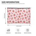 thumbnail image 3 of Cauagu Strawberry for Tyvek Makeup Bag,Reusable Travel Cosmetic Bag Women Organizer Toiletry Bag Birthday,Gifts for Women Girlfriend Mom Teacher 6.5’’*8.9’’, 3 of 7