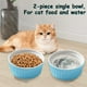 thumbnail image 5 of Laklulu 2 cuencos de cerámica para gatos, comedero para mascotas, cuenco de alimentación de comida y agua para gatitos y cachorros, 5 of 5