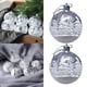 thumbnail image 1 of 6pc Transparent Christmas 6cm Boxed Painted Decoration Christmas Decorations Hanging Decoration Christmas, 1 of 9