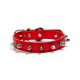 thumbnail image 1 of 1pc Rivet Embellished Punk Style Choker, Perfect For Party Wear, Red, 1 of 3