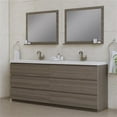 thumbnail image 2 of Alya Bath Paterno 84" Modern Wood Freestanding Bathroom Vanity in Gray, 2 of 7