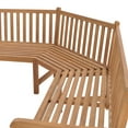 thumbnail image 2 of vidaXL Patio Corner Bench 72.8"x72.8"x35.4" Solid Teak Wood, 2 of 6