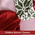 thumbnail image 4 of TROPOW Christmas Duvet Cover Set King Size - Boho Holiday Reindeer Print Bedding Set - Soft & Breathable Christmas Decorations for Winter(King-104x90"), 4 of 6