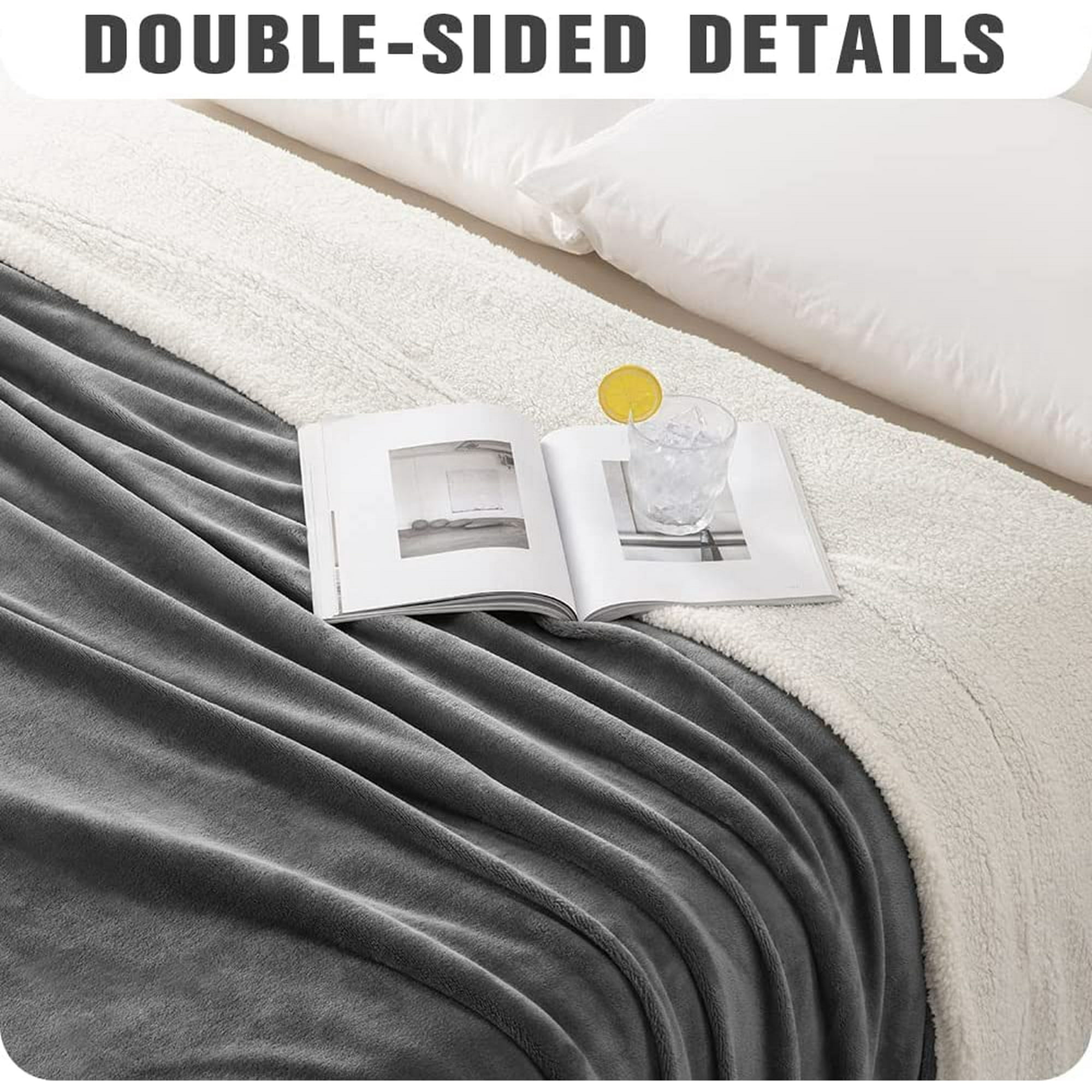 Deandawn Sherpa Fleece Throw Blankets Queen Size 90 90 Lightweight Super Soft Blanket For Bed couch sofa travel Breathable And Machine Washable