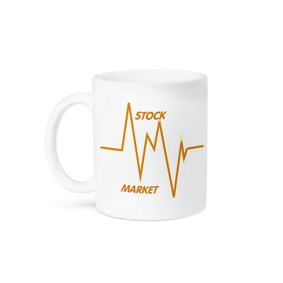 3dRose, Stock Market Words n Graph, 15oz Mug