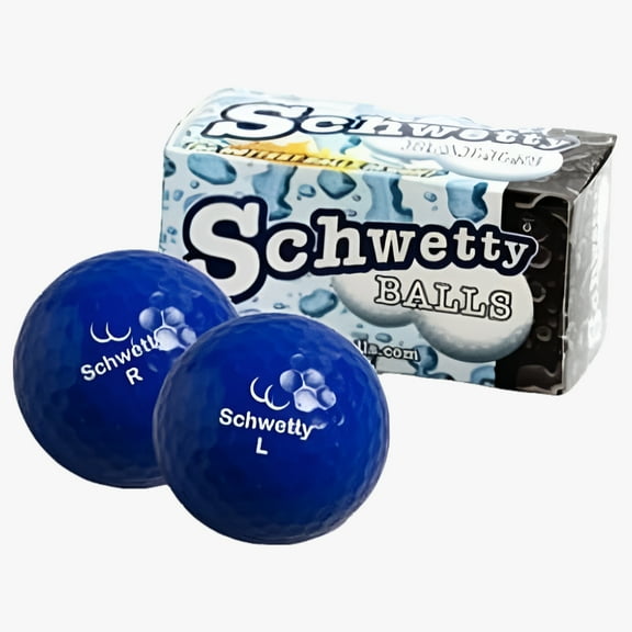 Schwetty Balls Mid-High Trajectory Unisex Golf Balls, Surlyn Blue Dimple, 2 Count