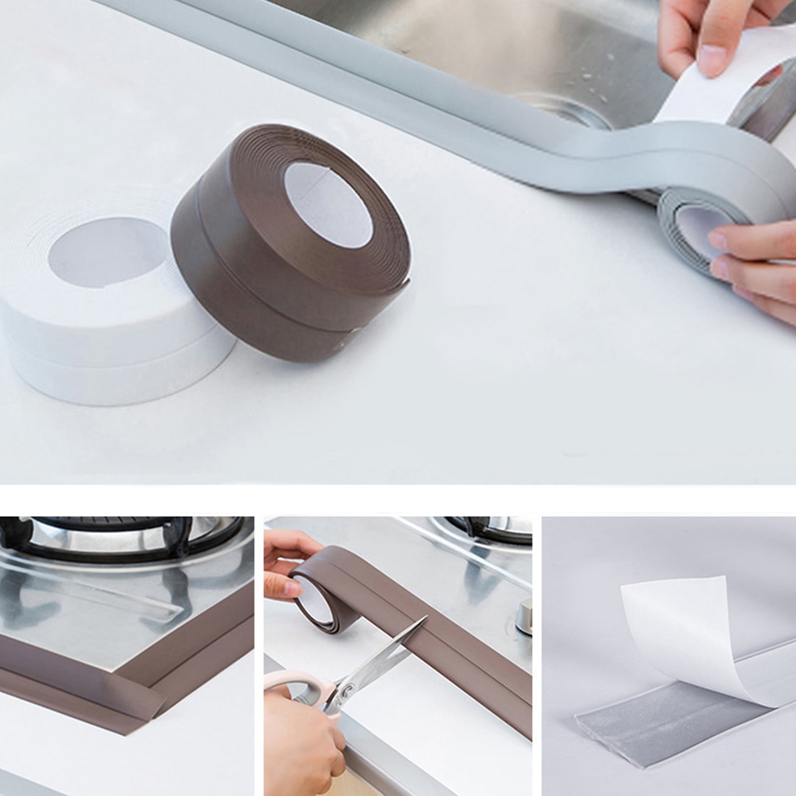 GoFJ 3.2M Solid Color Moistureproof Caulk Strip Tape Good Stickiness