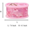 thumbnail image 2 of Pink Ballerina Jewelry Box, Small Musical Jewelry Storage Organizer with Mirror for Girls Kids Children, 2 of 7