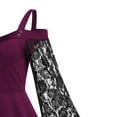 thumbnail image 4 of Hvot&aat Gothic Dresses for Women Spaghetti Strap Lace Bell Sleeve Sexy Cold Shoulder Halloween Medieval Goth Dress, 4 of 4