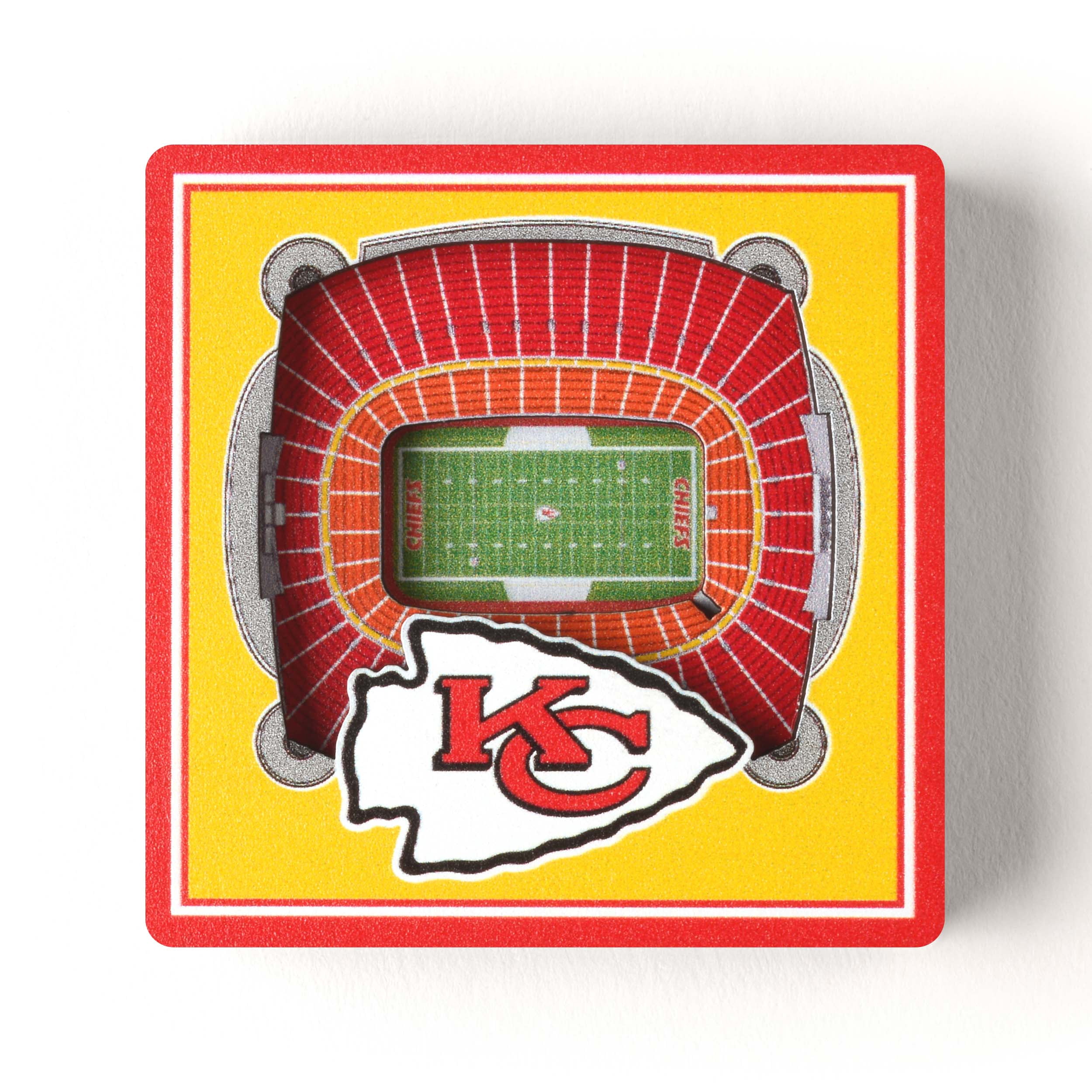 YouTheFan NFL Kansas City Chiefs 3D StadiumView Magnet