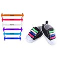thumbnail image 4 of Coofit 12 Pcs Set Bright Color Lazy No Tie Silicone Shoe Laces for Kids (Colorful), 4 of 10