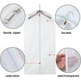 thumbnail image 3 of WuPing 24'' x 40'' Clear Garment Bags for Hanging Clothes, 12 Packs Suit Bags for Closet Storage, 1 Shoe Storage Bag, Plastic Garment Bags, 3 of 9