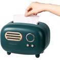 thumbnail image 1 of Vintage radio model handkerchief multi-function family living room bathroom office (green 12.5 x 12.5 x 17.5cm), 1 of 3
