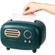 thumbnail image 1 of Vintage radio model handkerchief box multifunctional family living room bathroom office (green 14x 13 x 19.5cm), 1 of 3
