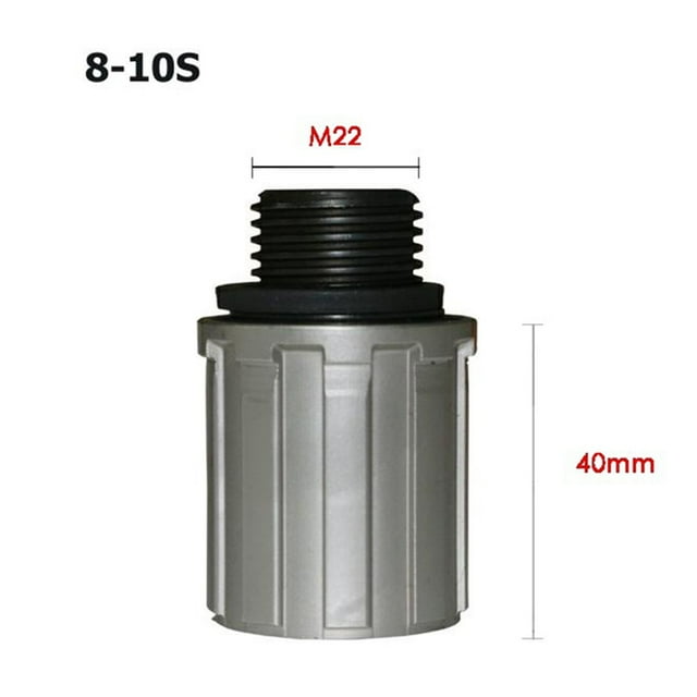 MYG for Mountain Bike Bicycle Steel Hub Body 8-10 Speed Cassette Compatible with for QUANDO NovaTec Fastace Freewheel Body with Washer for Cycling Components (Titanium Color Bearing)