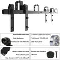 thumbnail image 6 of WINSOON 14FT Metal Sliding Bypass Barn Door Hardware Kit Black Finish J Style Hanger, 6 of 8
