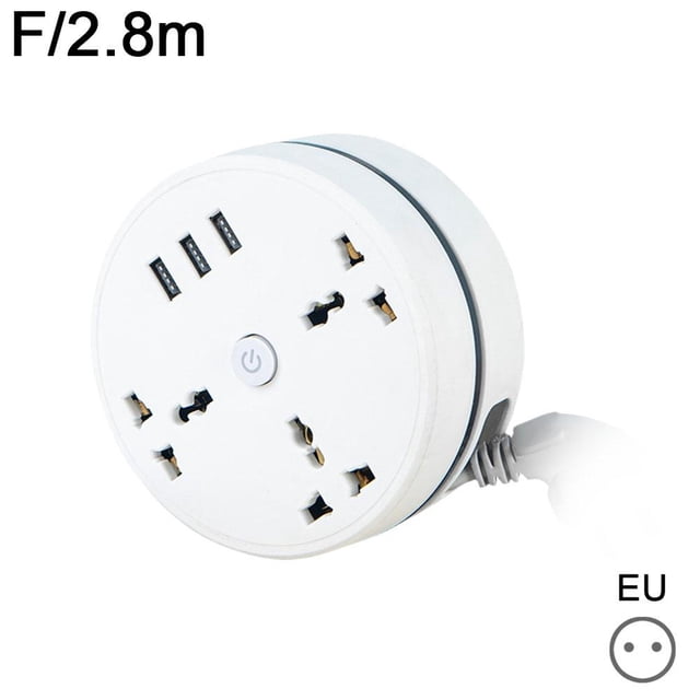 Universal Power Strip Power Strip Plug USB Socket Extension Socket 2500W 10A✨c H5G3