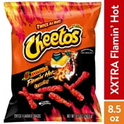 Cheetos Crunchy XXTRA Flamin' Hot Cheese Flavored Snack Chips, 8.5 oz Bag (Packaging may vary)