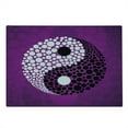 thumbnail image 2 of Ying Yang Cutting Board, Abstract Design Harmony and Balance Eastern Theme, Decorative Tempered Glass Cutting and Serving Board, Large Size, Purple White Black, by Ambesonne, 2 of 5