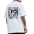thumbnail image 4 of Sngxgn Men's Crewneck T-Shirt Lightweight Fit Active (White,XXL), 4 of 6