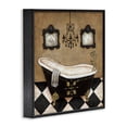 thumbnail image 2 of Stupell Industries Traditional Elegant Vintage Bathtub Black Framed Giclee Art, 12 x 12, by Janet Tava, 2 of 8