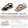 thumbnail image 2 of FAMITION Women's Summer Sandals Bohemia Casual Comfortable Beach Shoes Beaded Ankle Strap Sandal, 2 of 6