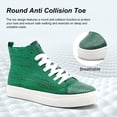 thumbnail image 3 of Men's Women's Knit High Top Sneakers Breathable Lightweight Fashion Casual Walking Shoes Air Mesh Upper Sneakers, 3 of 7