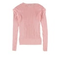 thumbnail image 2 of bar III Womens Ribbed Knit Sweater, Pink, X-Small, 2 of 2