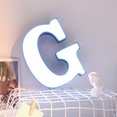 thumbnail image 4 of Lámpara colgante de pared 3D para decoración de fiesta de cumpleaños Ehuebsd luz LED con letras de marquesina alfabeto inalámbrico para cafetería boda, 4 of 9