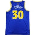 thumbnail image 2 of Golden State Warriors Stephen Curry Autographed Blue Nike Swingman Classic Edition Jersey Size 48 Beckett BAS QR 234961, 2 of 5