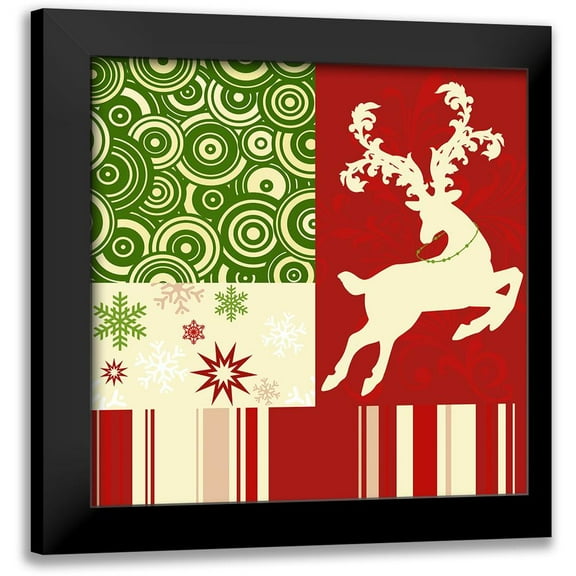 Lavoie, Tina 12x12 Black Modern Framed Museum Art Print Titled - Beautiful Christmas II