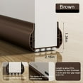 thumbnail image 2 of Spdoo 2.1" x 37" Rubber Brown Door Bottom Sweep, 2 of 7